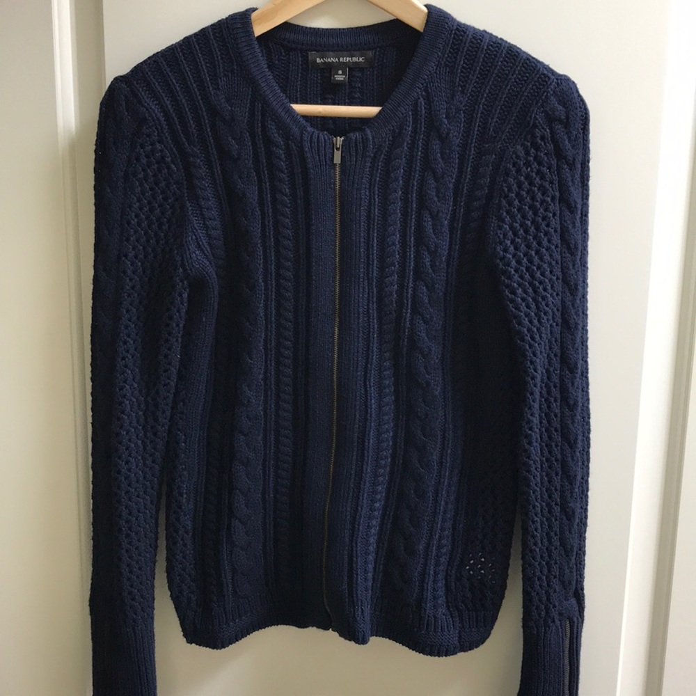 Banana Republic Navy Blue cardigan sweater
